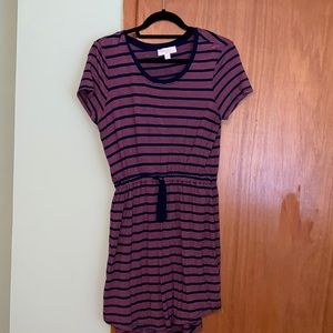 Pink and navy size M dress